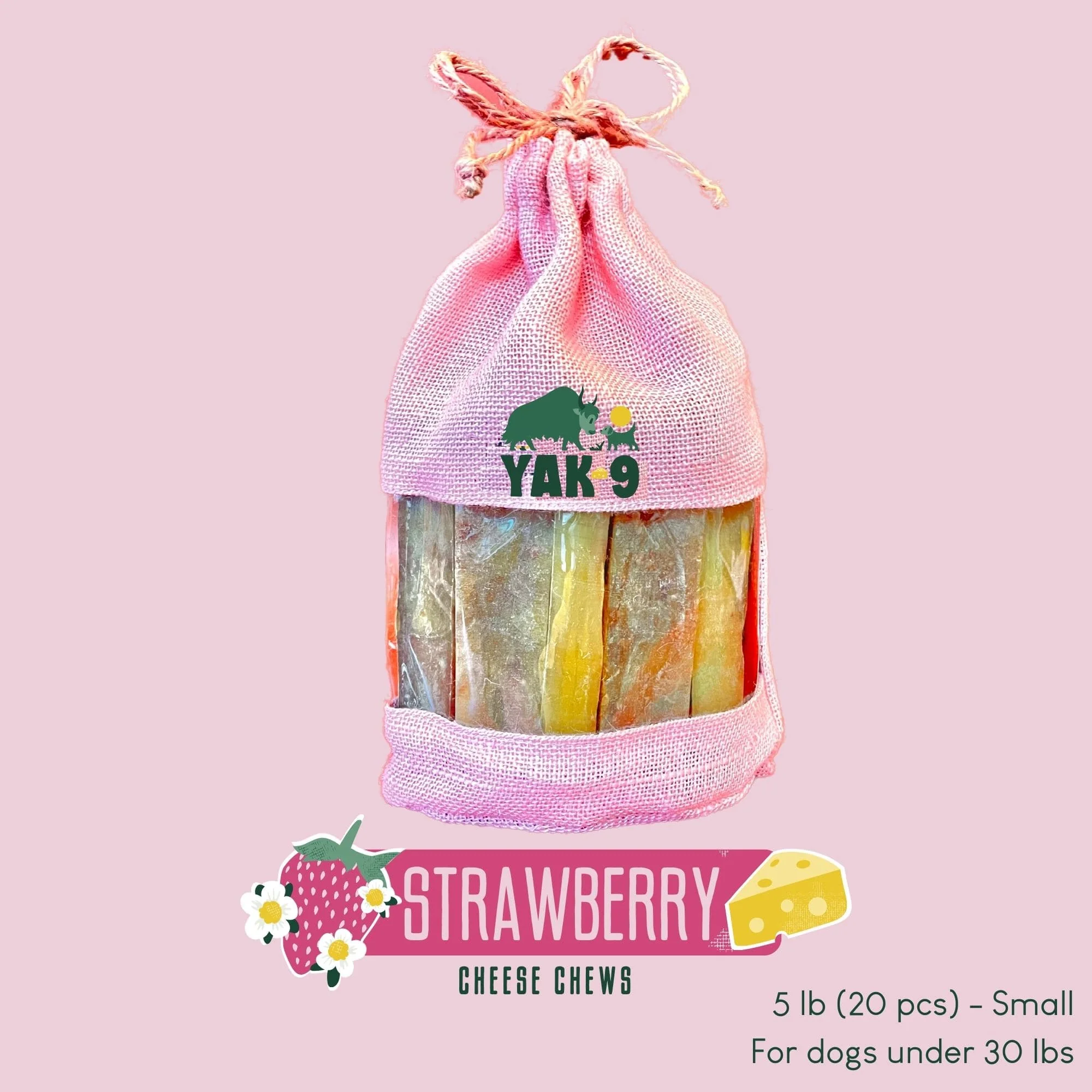Strawberry Cheese Chews for Dogs - Image 22