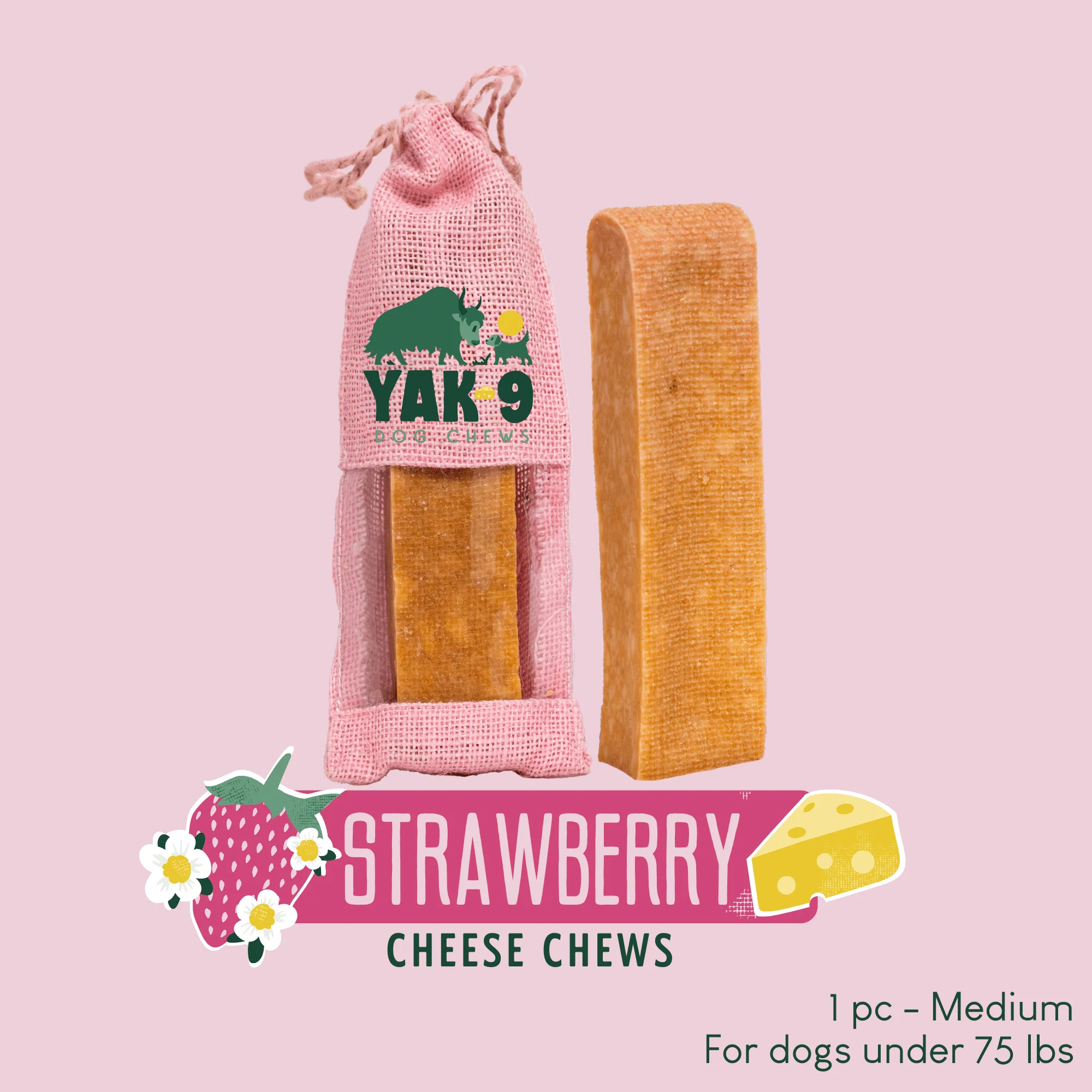 Strawberry Cheese Chews for Dogs - Image 23
