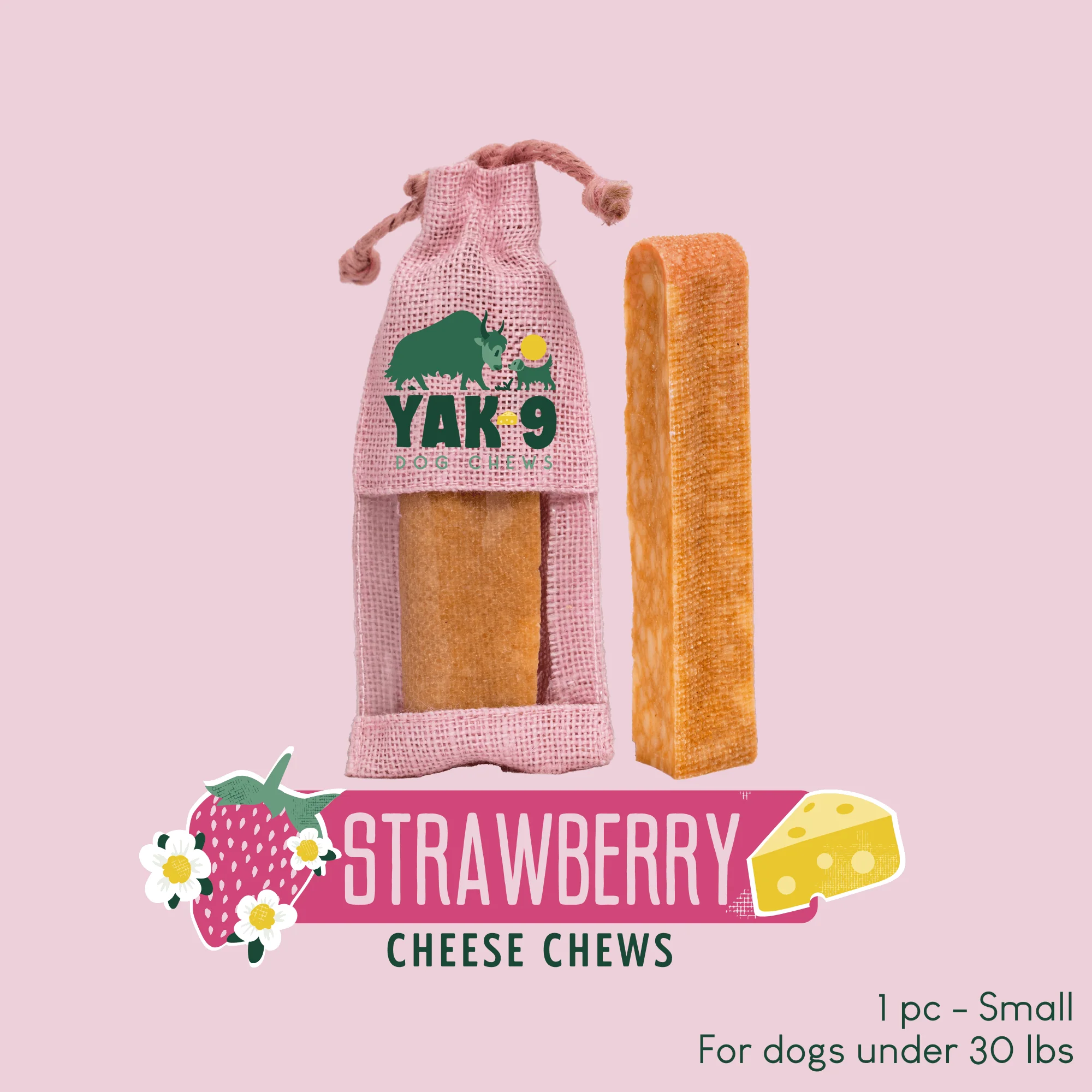 Strawberry Cheese Chews for Dogs - Image 24