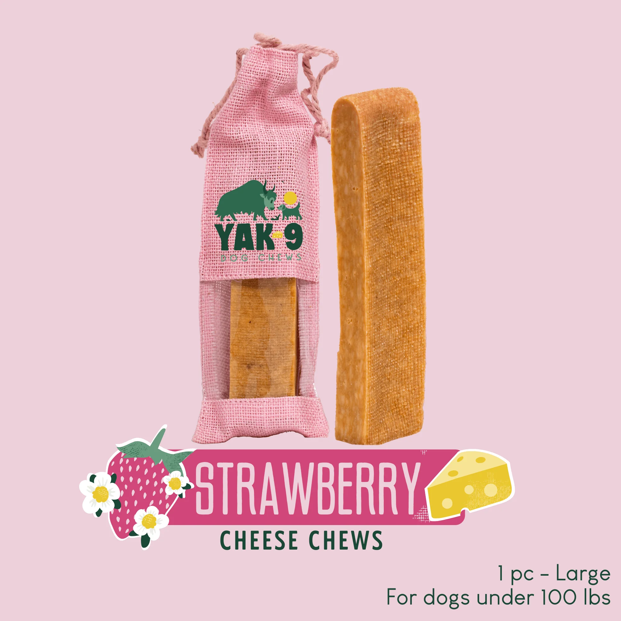 Strawberry Cheese Chews for Dogs - Image 26