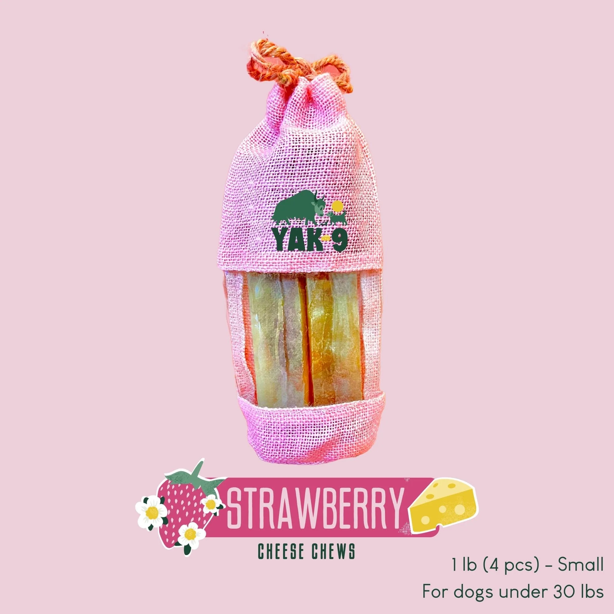 Strawberry Cheese Chews for Dogs - Image 9