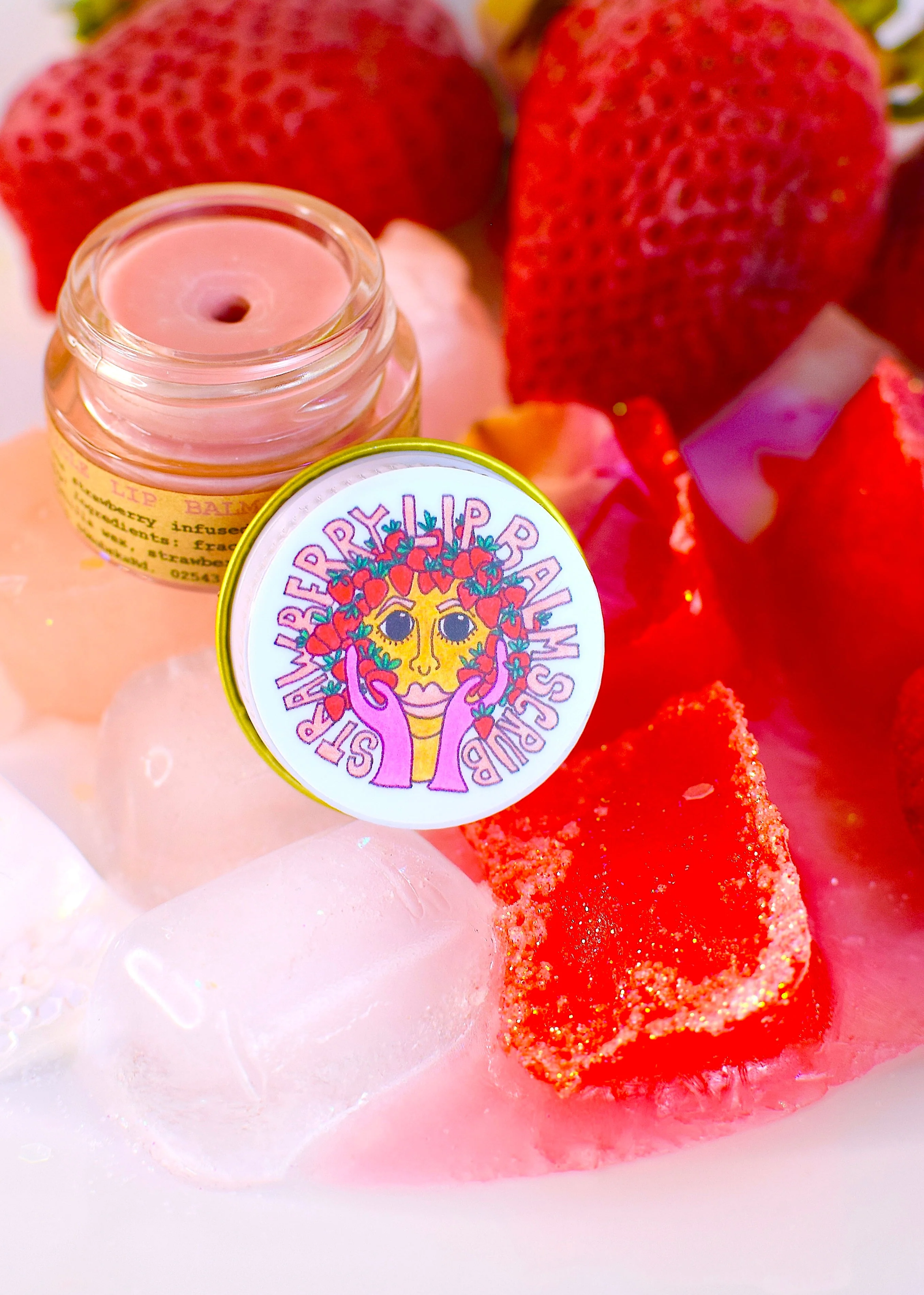 Strawberry Dreamsicle Lip Balm Scrub - Image 3