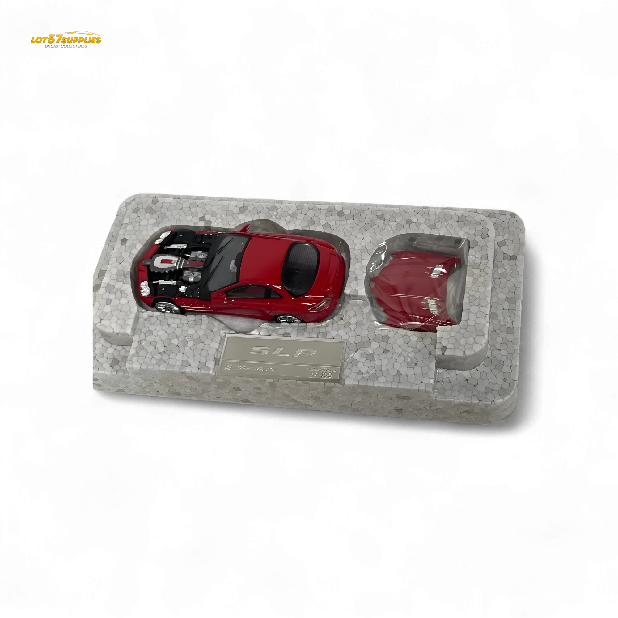 Street Weapon Mercedes-Benz McLaren SLR Red 1:64 - Image 2