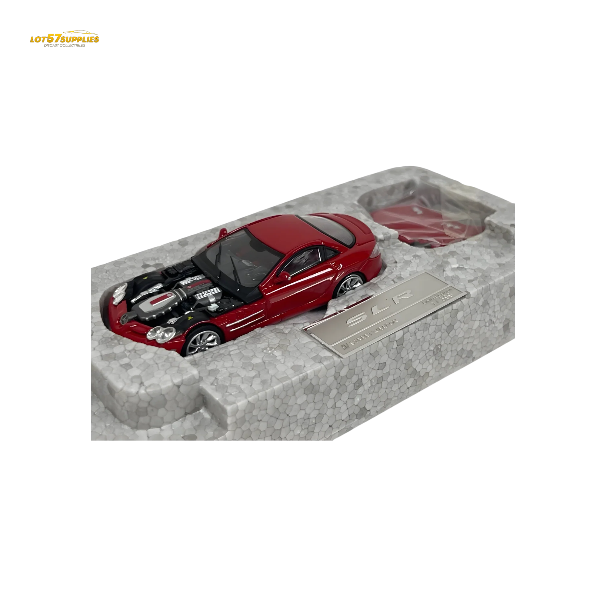 Street Weapon Mercedes-Benz McLaren SLR Red 1:64 - Image 6