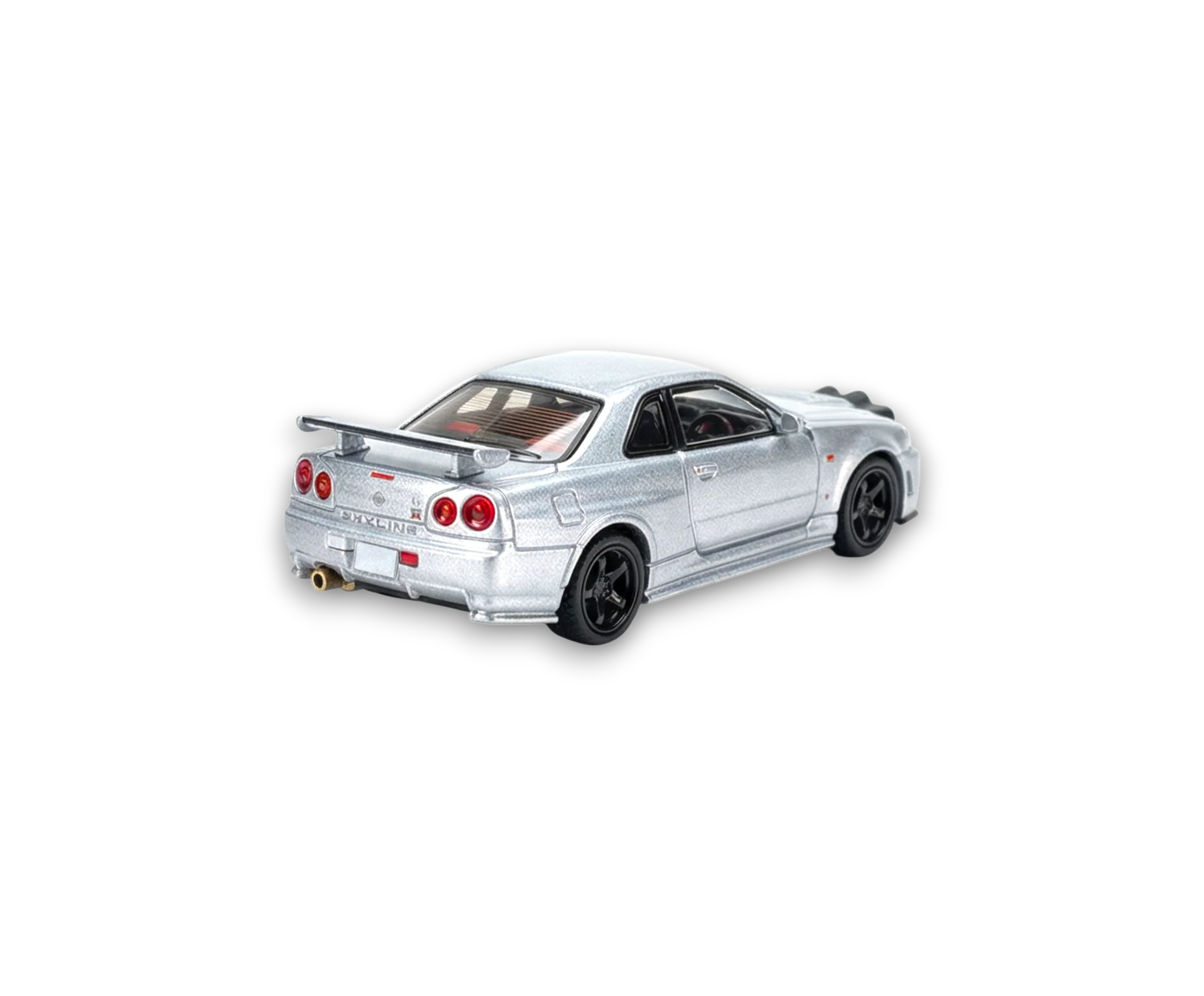 Street Weapon Nissan R34 GT-R Silver Snow Drift 1:64 - Image 2