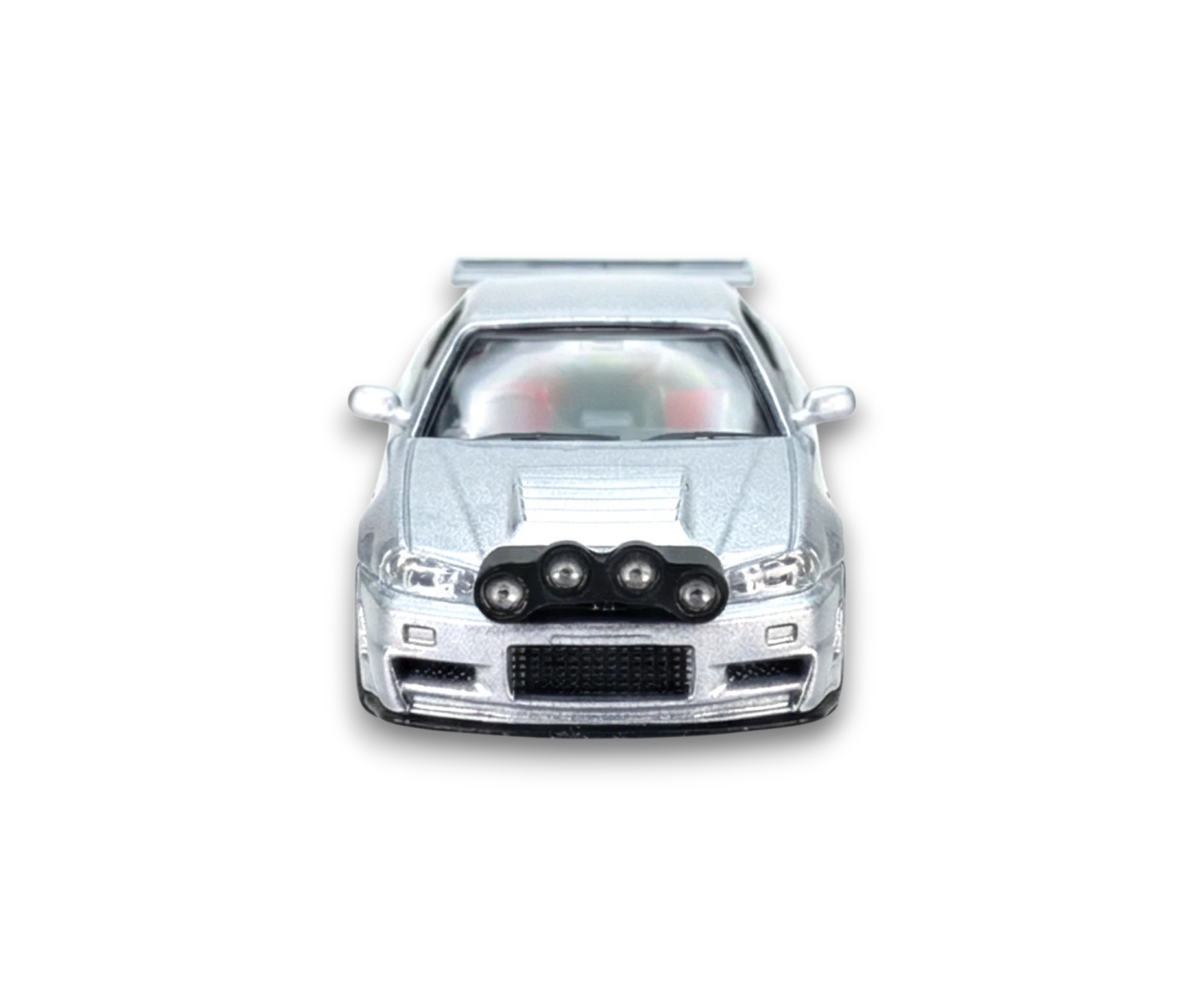 Street Weapon Nissan R34 GT-R Silver Snow Drift 1:64 - Image 4
