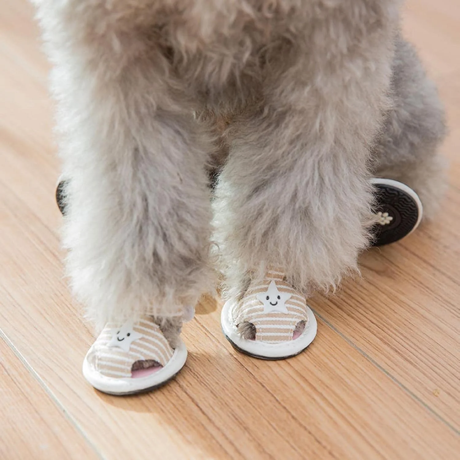 Striped Summer Dog Sandals with Cute Star Design Shoes - Image 5