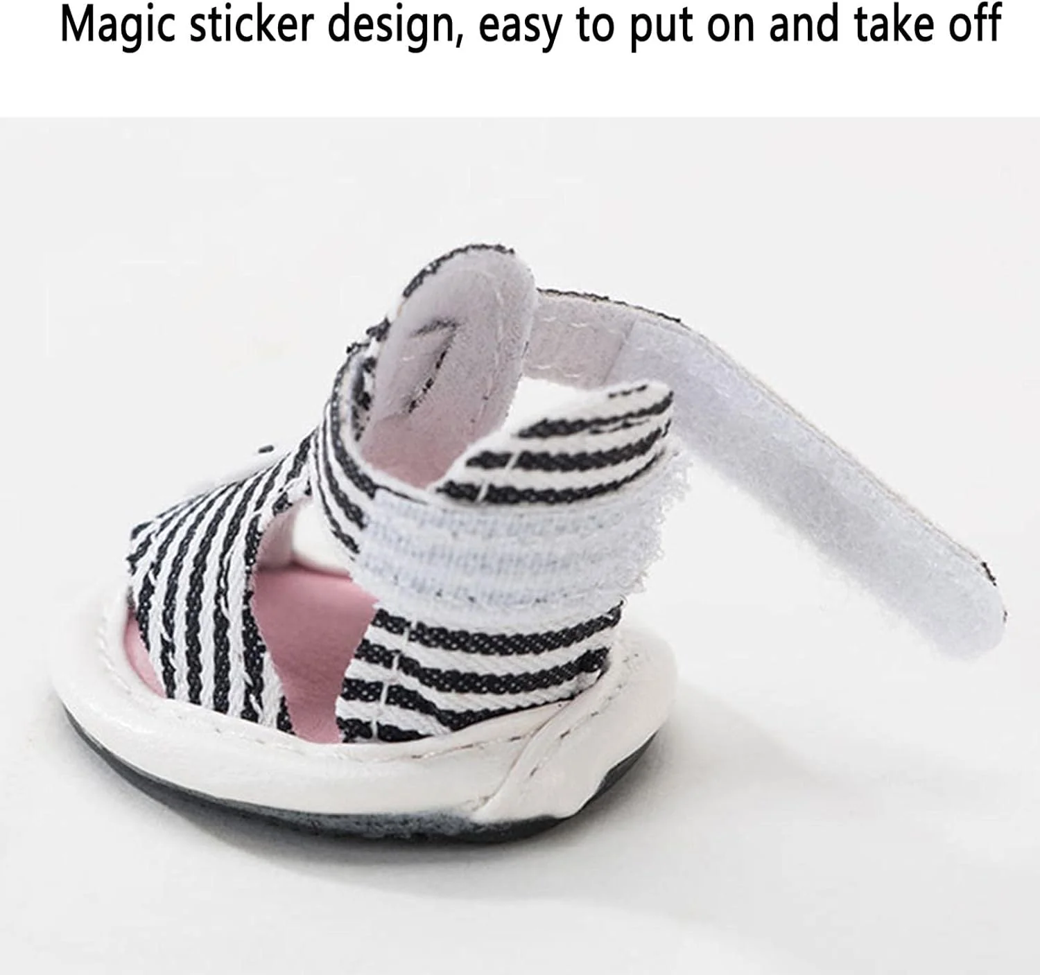 Striped Summer Dog Sandals with Cute Star Design Shoes - Image 6