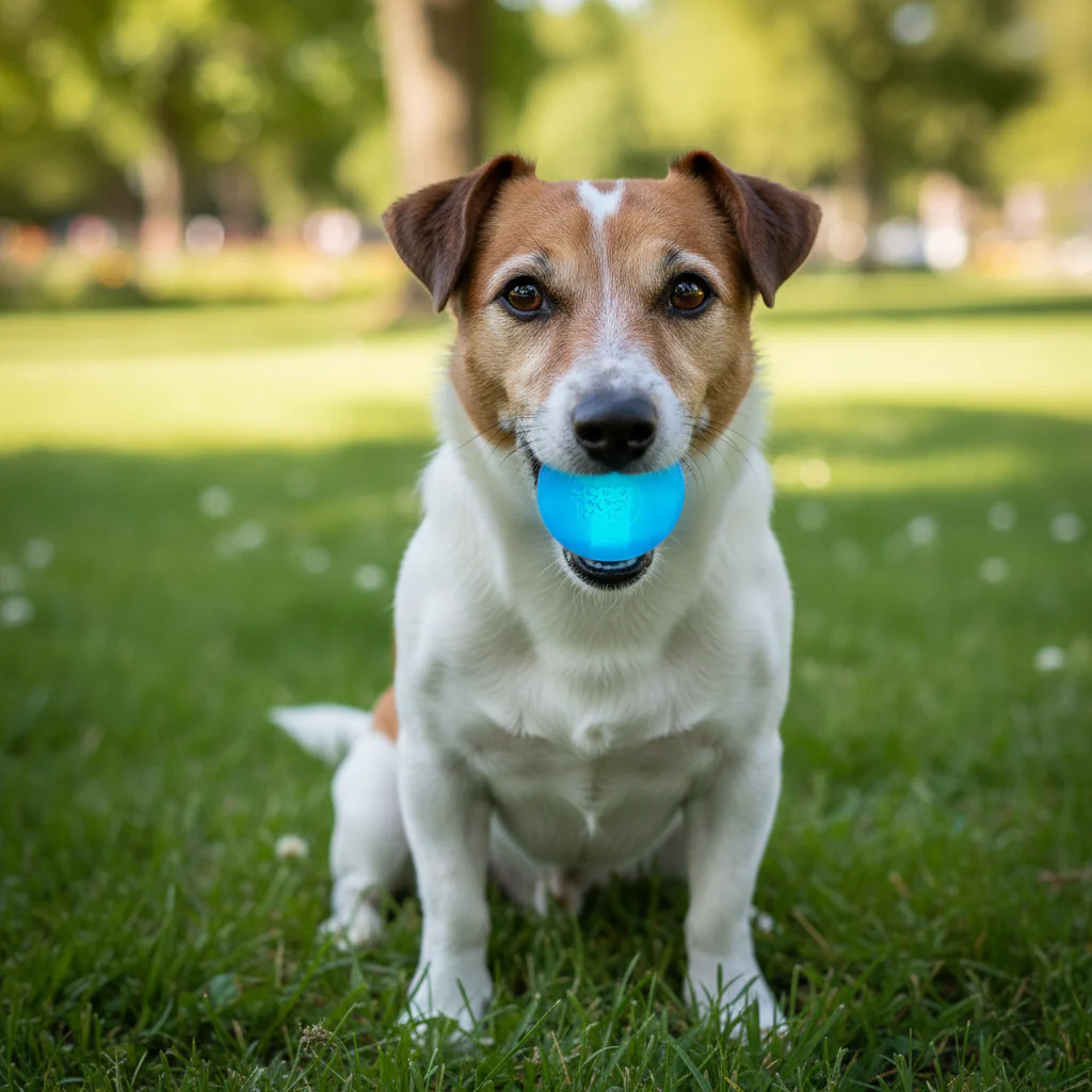 Strobe Ball Light-Up Dog Toy - Durable Floating Chew Ball | Made in USA - Image 2
