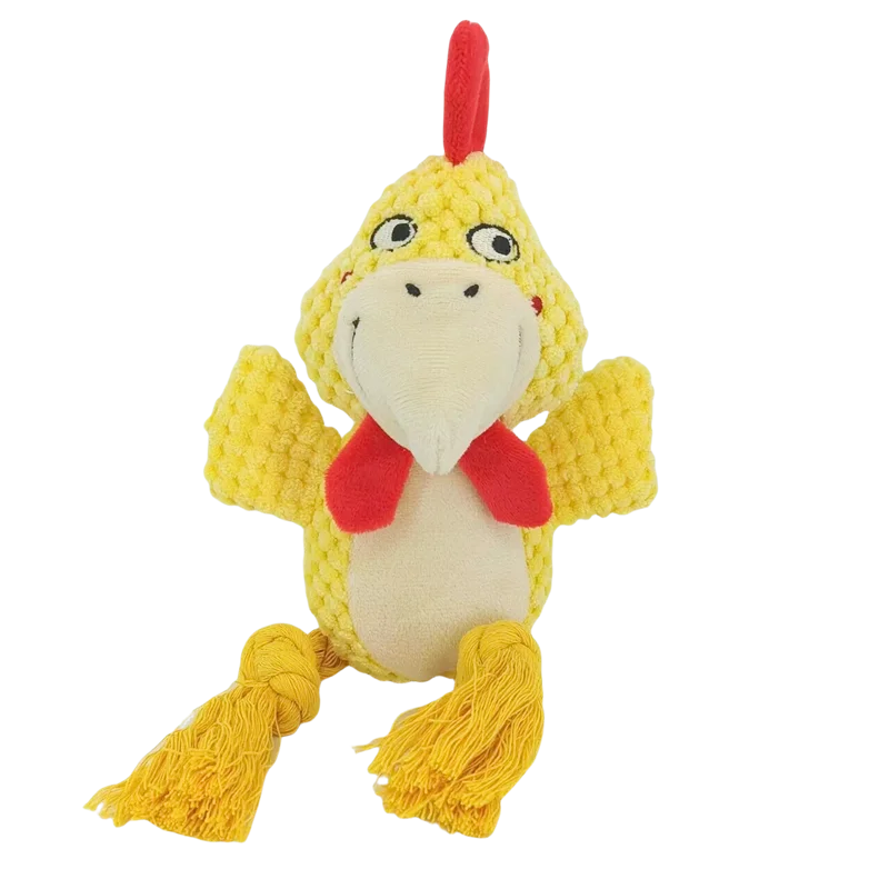 Stuffed Raw Small Joint Dog Chew Toy – Plush, Durable & Squeaky - Image 12
