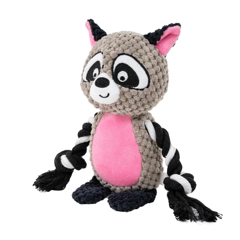 Stuffed Raw Small Joint Dog Chew Toy – Plush, Durable & Squeaky - Image 4