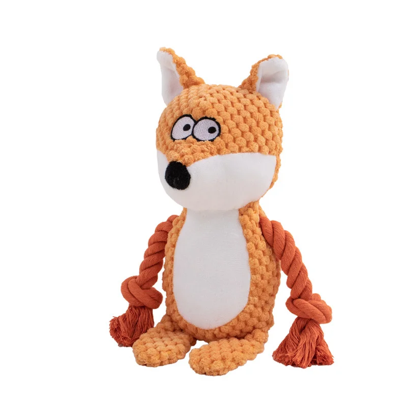 Stuffed Raw Small Joint Dog Chew Toy – Plush, Durable & Squeaky - Image 5