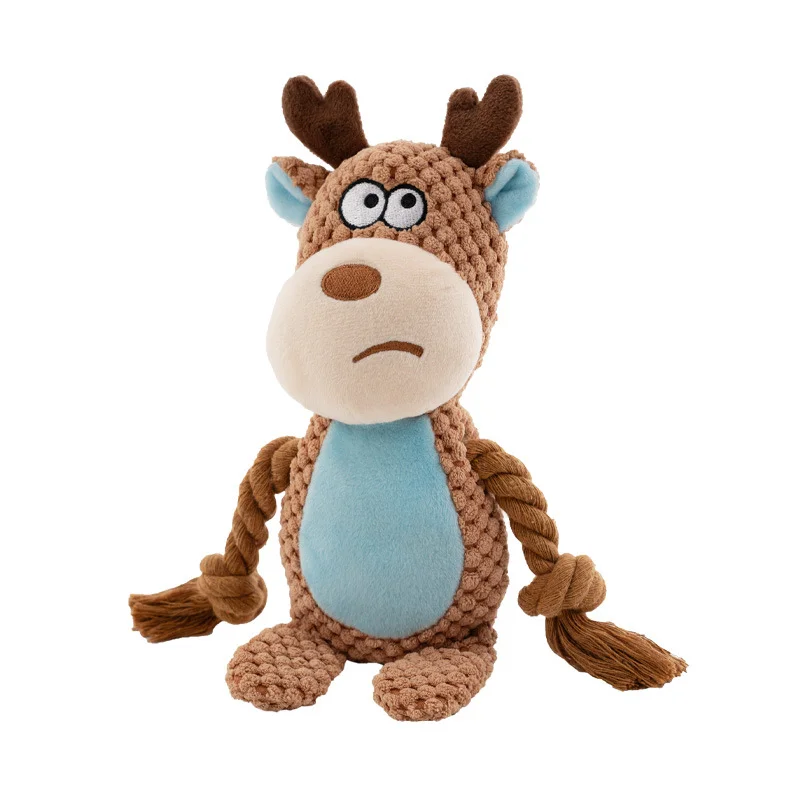 Stuffed Raw Small Joint Dog Chew Toy – Plush, Durable & Squeaky - Image 7