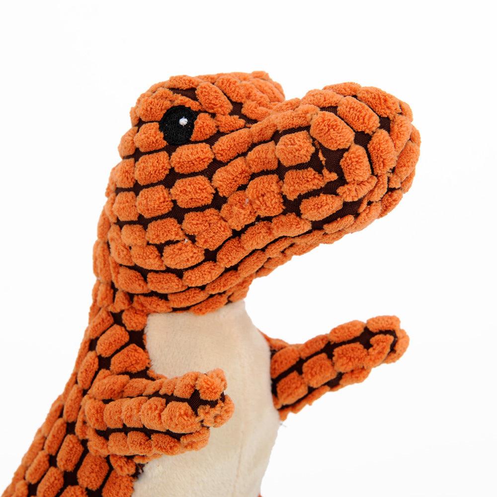 Stuffed Squeaky Dinosaur Dog Toy - Image 2