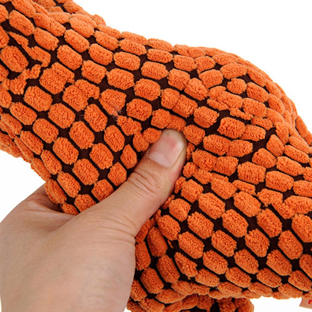 Stuffed Squeaky Dinosaur Dog Toy - Image 3