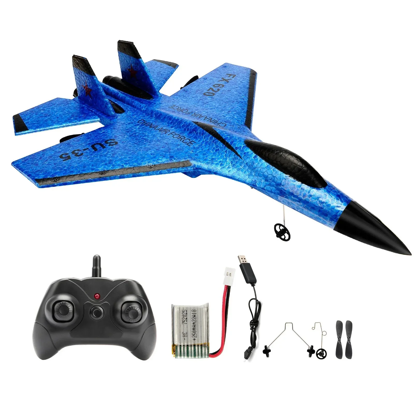 SU35 RC Plane FX620 FX820 2.4G Remote Control Flying Model Glider Airplane With LED Lights Aircraft Foam Toys For Children Gifts - Image 10