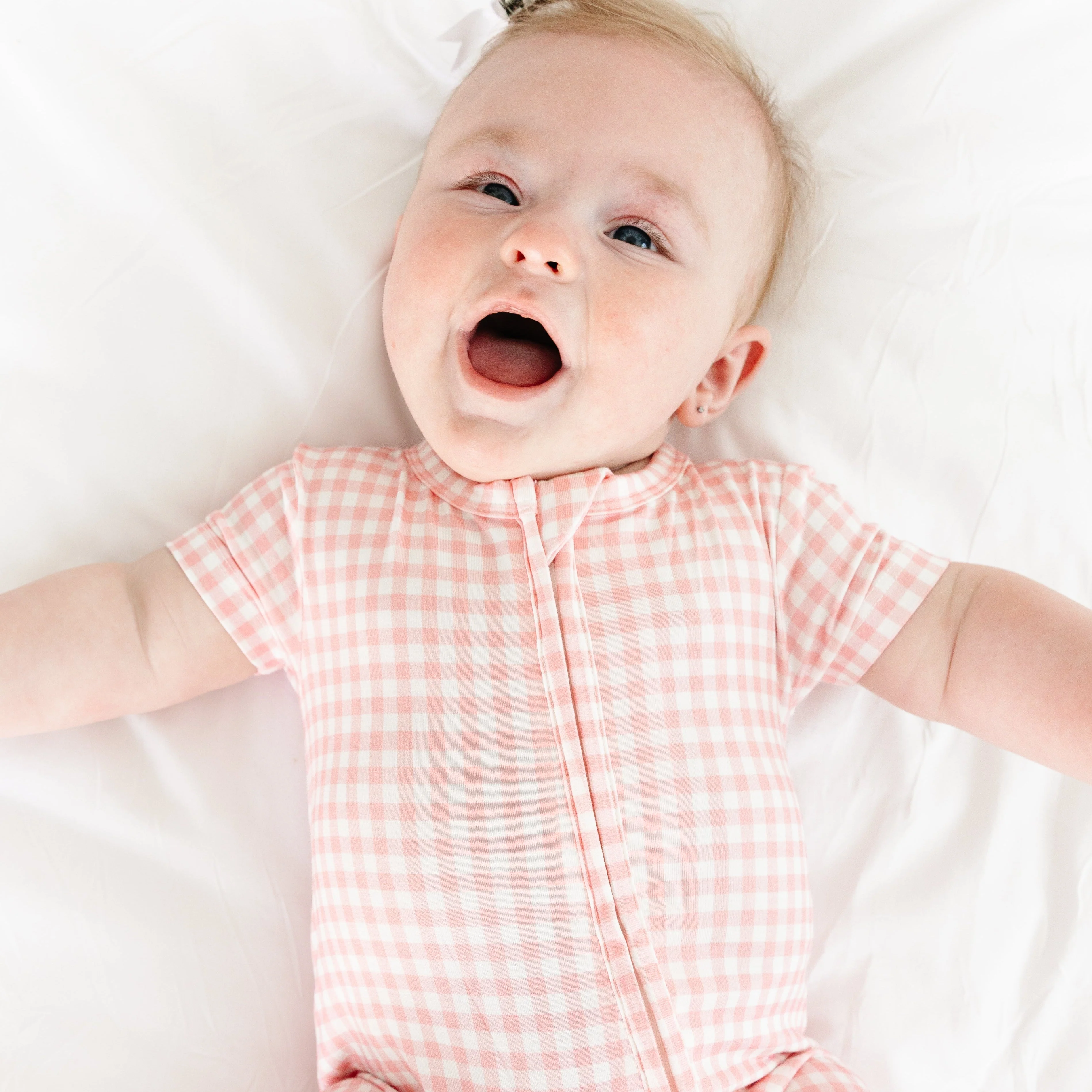 Sugar Gingham Short Sleeve & Shorts Bamboo Sleeper - Image 4