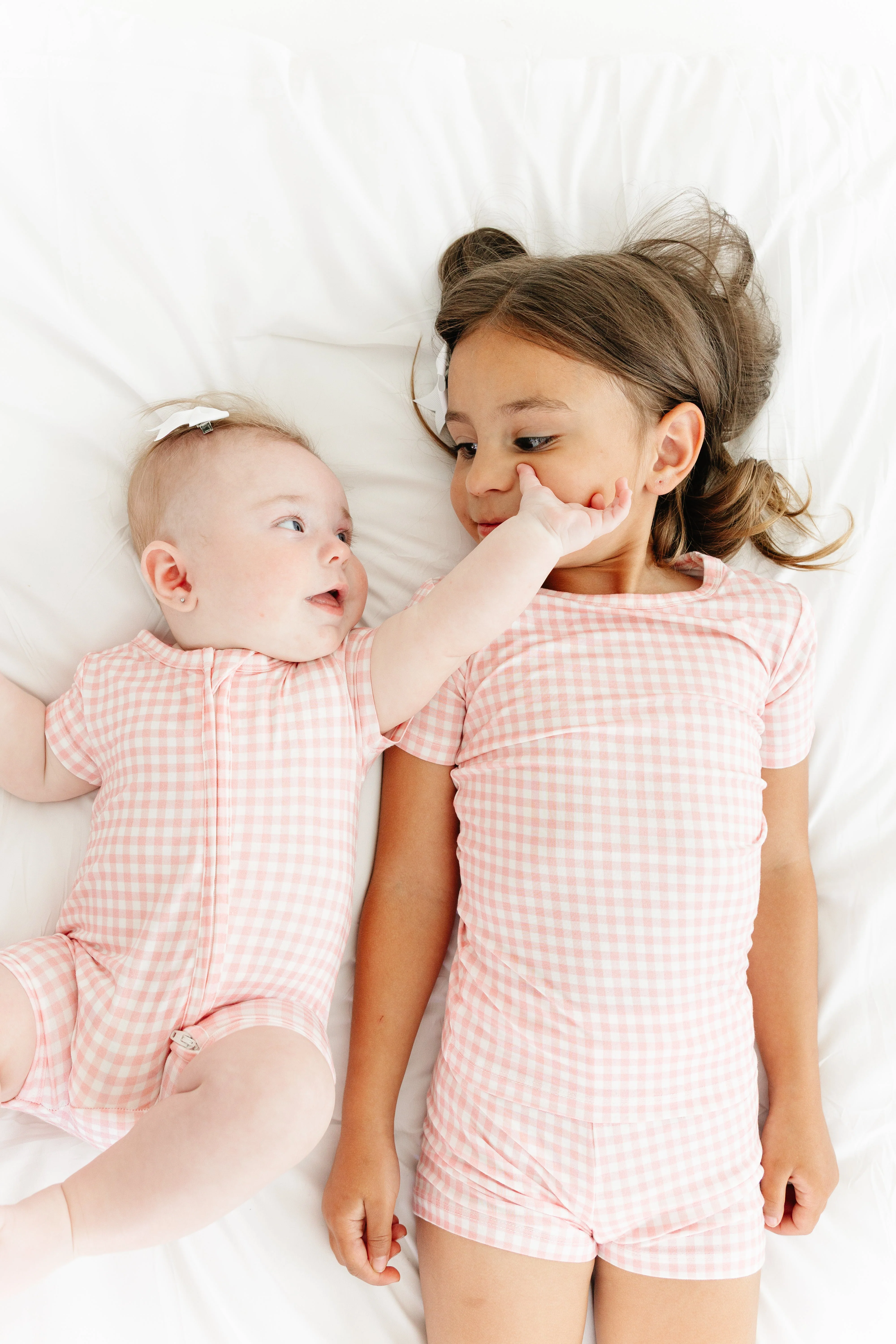 Sugar Gingham Short Sleeve & Shorts Bamboo Sleeper - Image 7