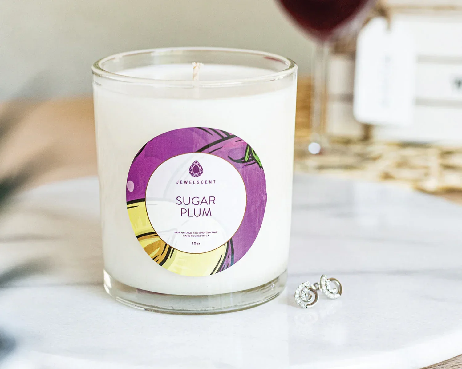 Sugar Plum 10oz Signature Jewelry Candle - Image 3