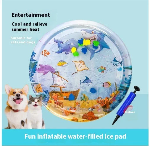 Summer Cooling Inflatable Pet Water Mat - Image 4