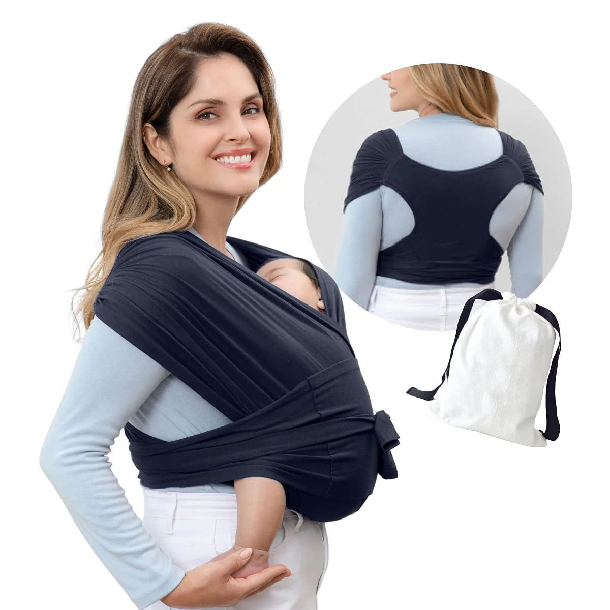 Summer Cotton Cross Simple  Baby Carrier - Image 3