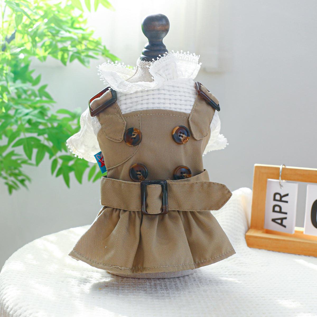 Summer Khaki Dog Coat - Image 2