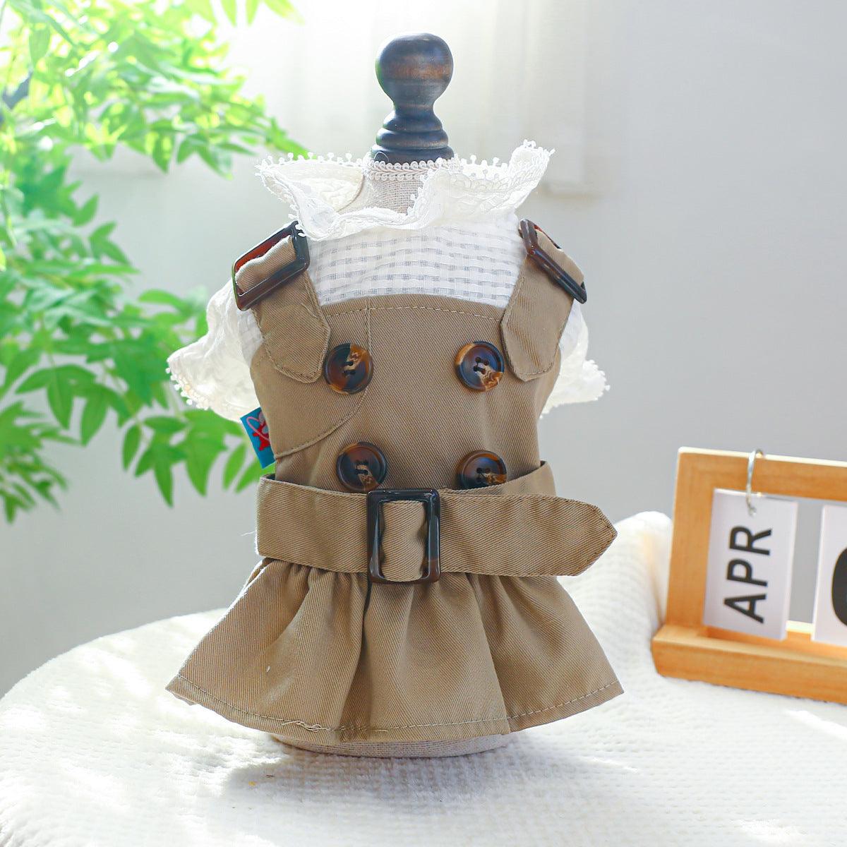 Summer Khaki Dog Coat - Image 4
