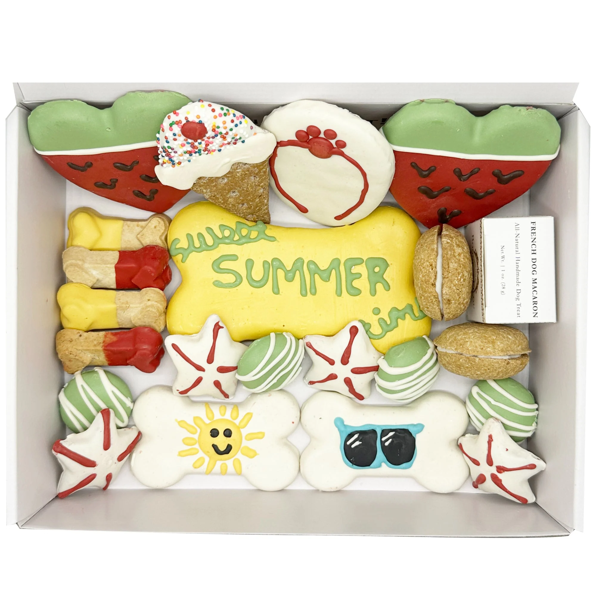 Summer Themed Dog Treats Gift Box - Image 2