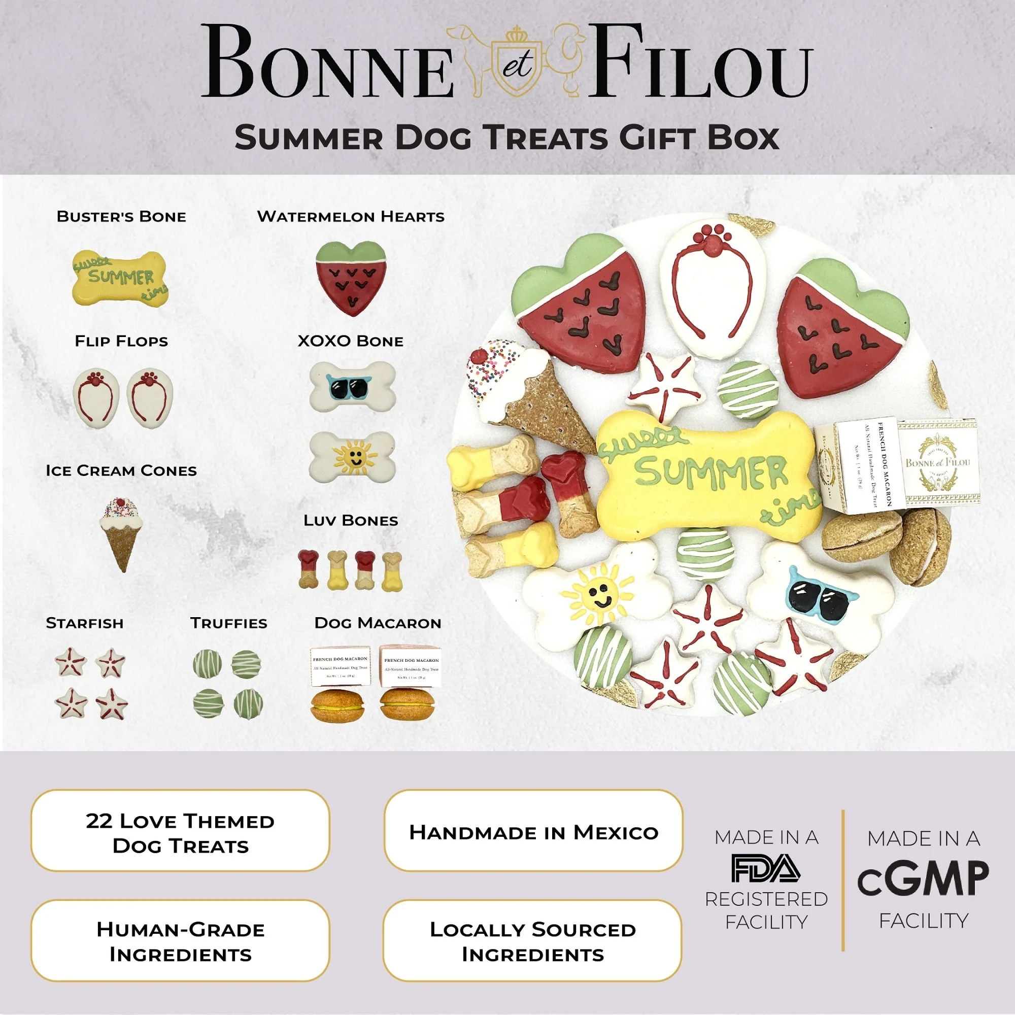 Summer Themed Dog Treats Gift Box - Image 4