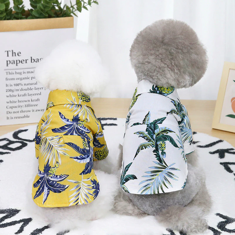 Summer Thin Dog Buttoned Shirt - Image 3