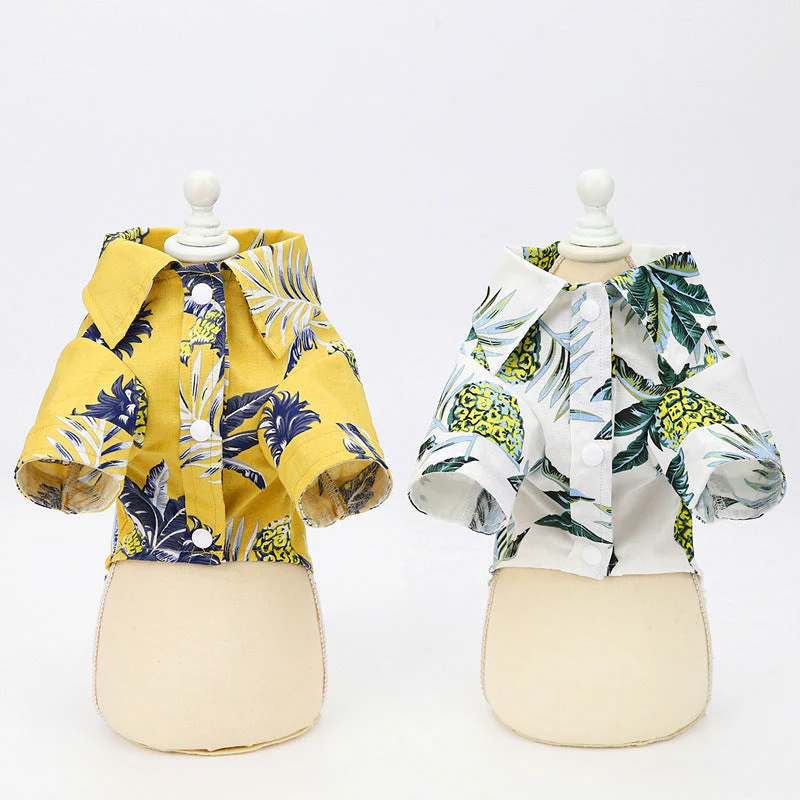 Summer Thin Dog Buttoned Shirt - Image 4