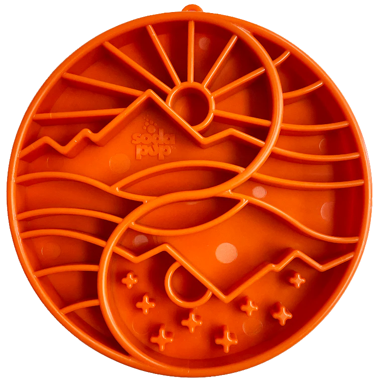 Sun and Moon eTray - Shallow Slow Feeder Dog Bowl for Enrichment | USA Made - Image 2