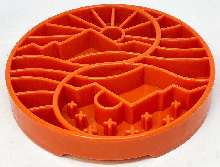 Sun and Moon eTray - Shallow Slow Feeder Dog Bowl for Enrichment | USA Made - Image 9