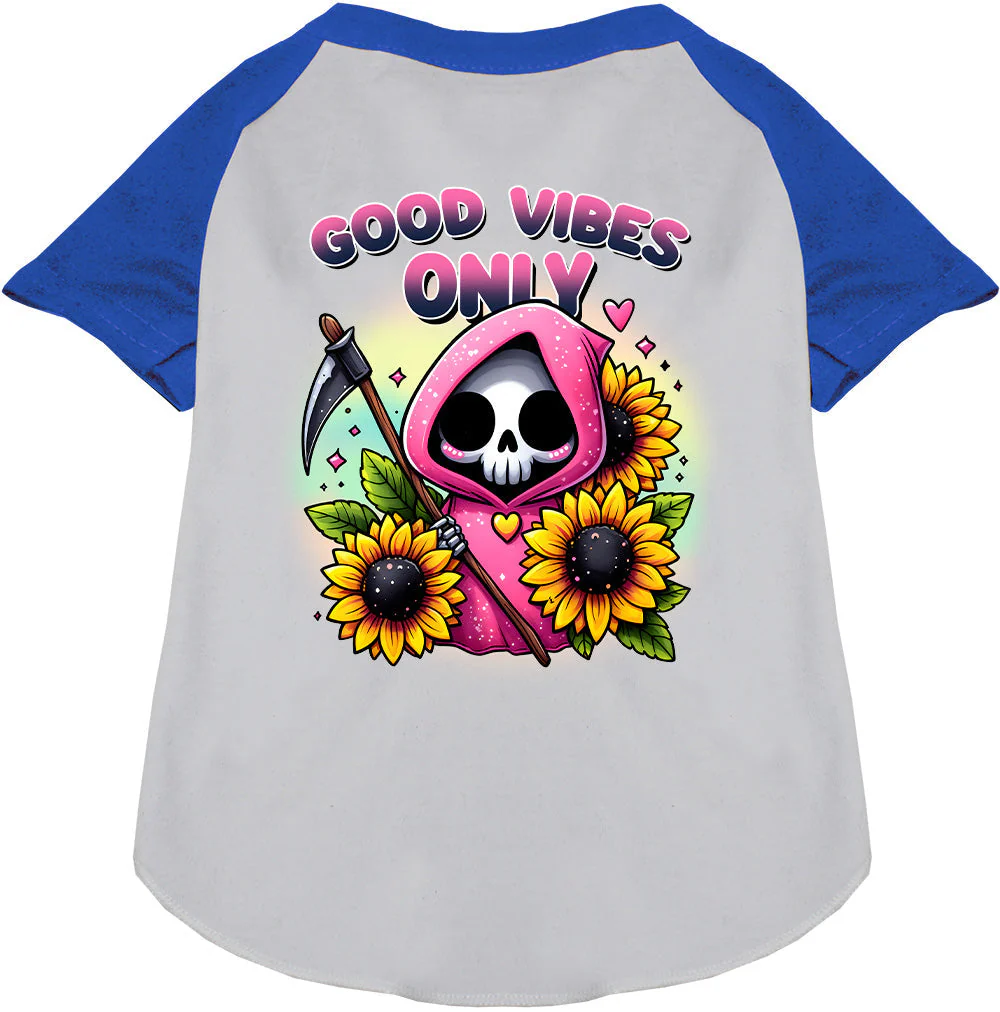 Sun Flowers and Scythes Pet Raglan Shirt - Image 5