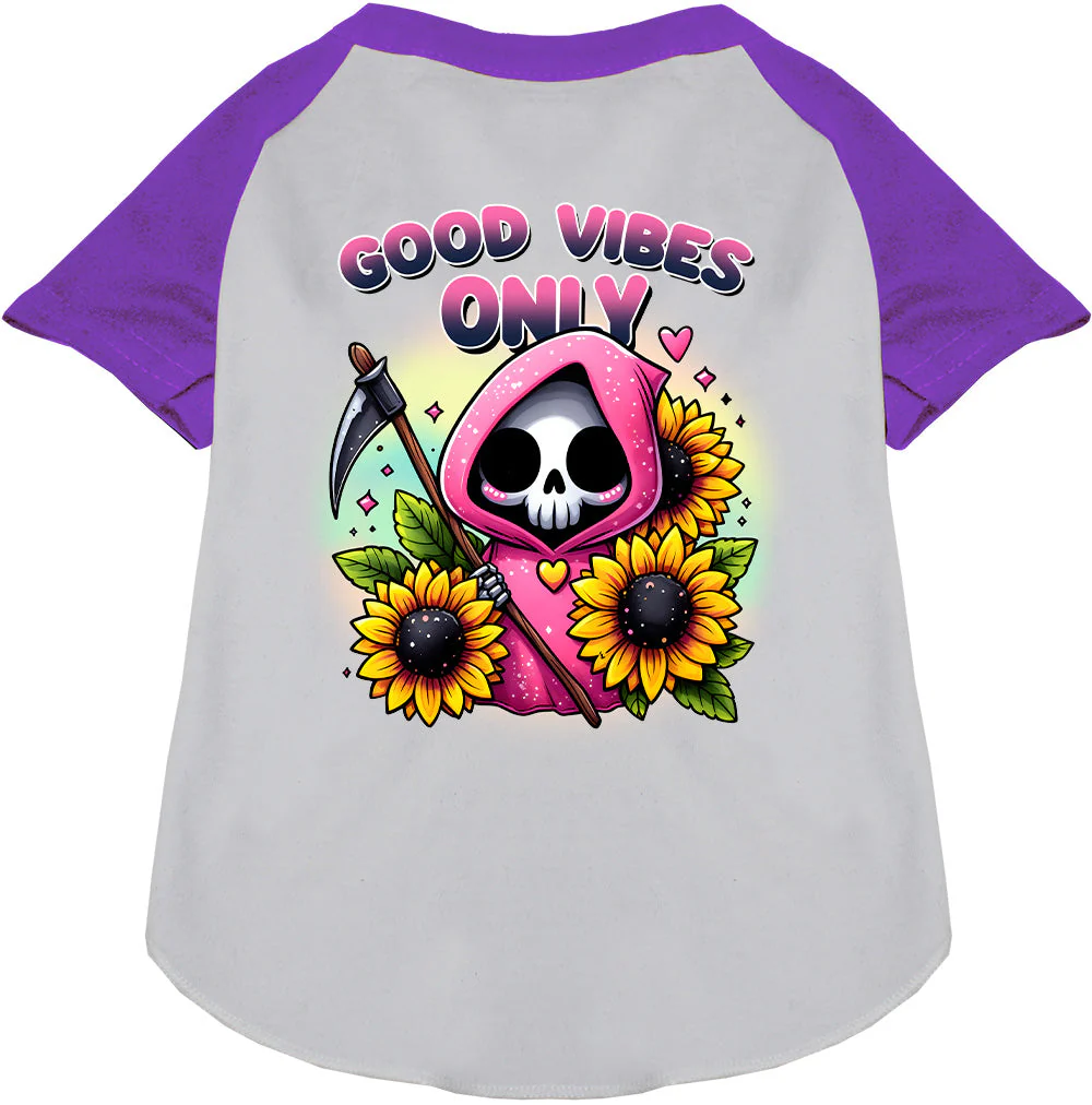 Sun Flowers and Scythes Pet Raglan Shirt - Image 6