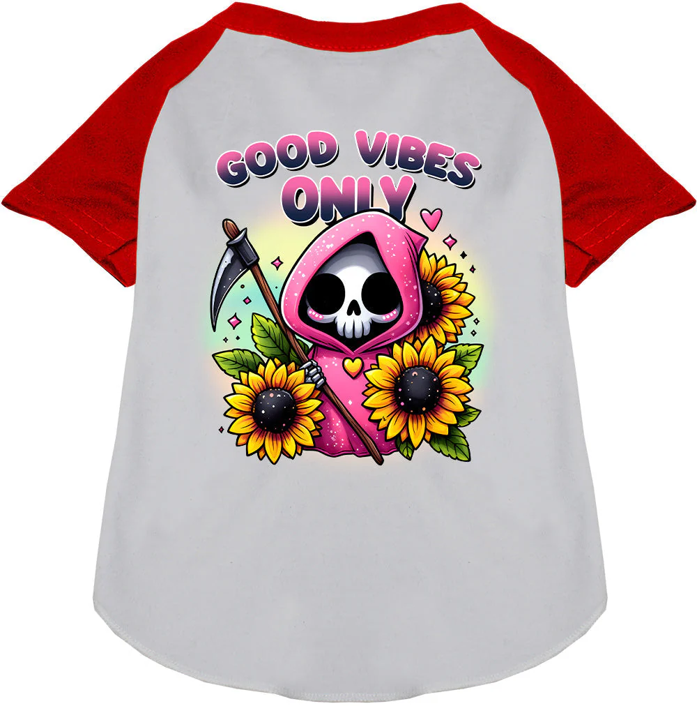 Sun Flowers and Scythes Pet Raglan Shirt - Image 7
