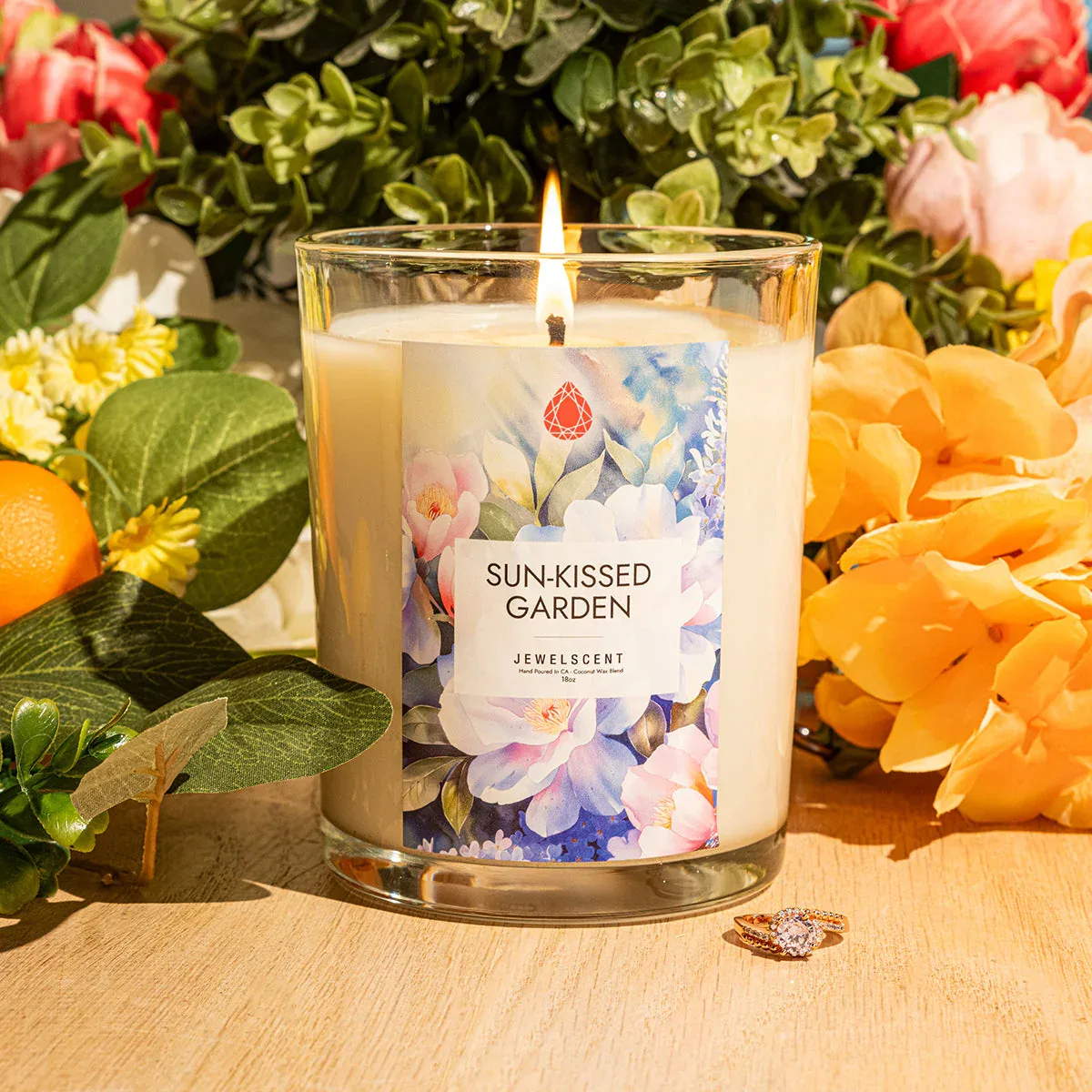 Sun-Kissed Garden 18oz Home Jewelry Candle - Image 2
