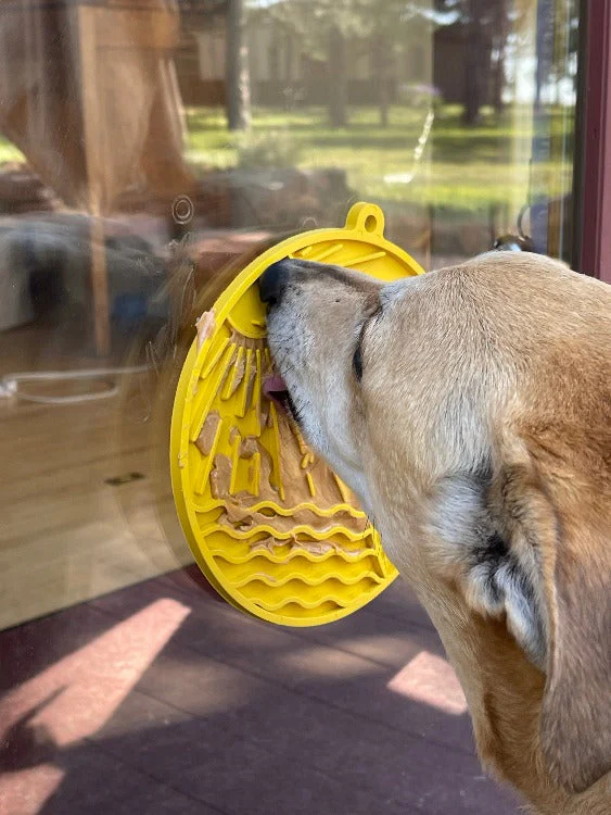 Sun n' Sea eMat - Enrichment Lick Mat For Dogs and Cats - With Suction Cups - Beach Design | USA Made - Image 10