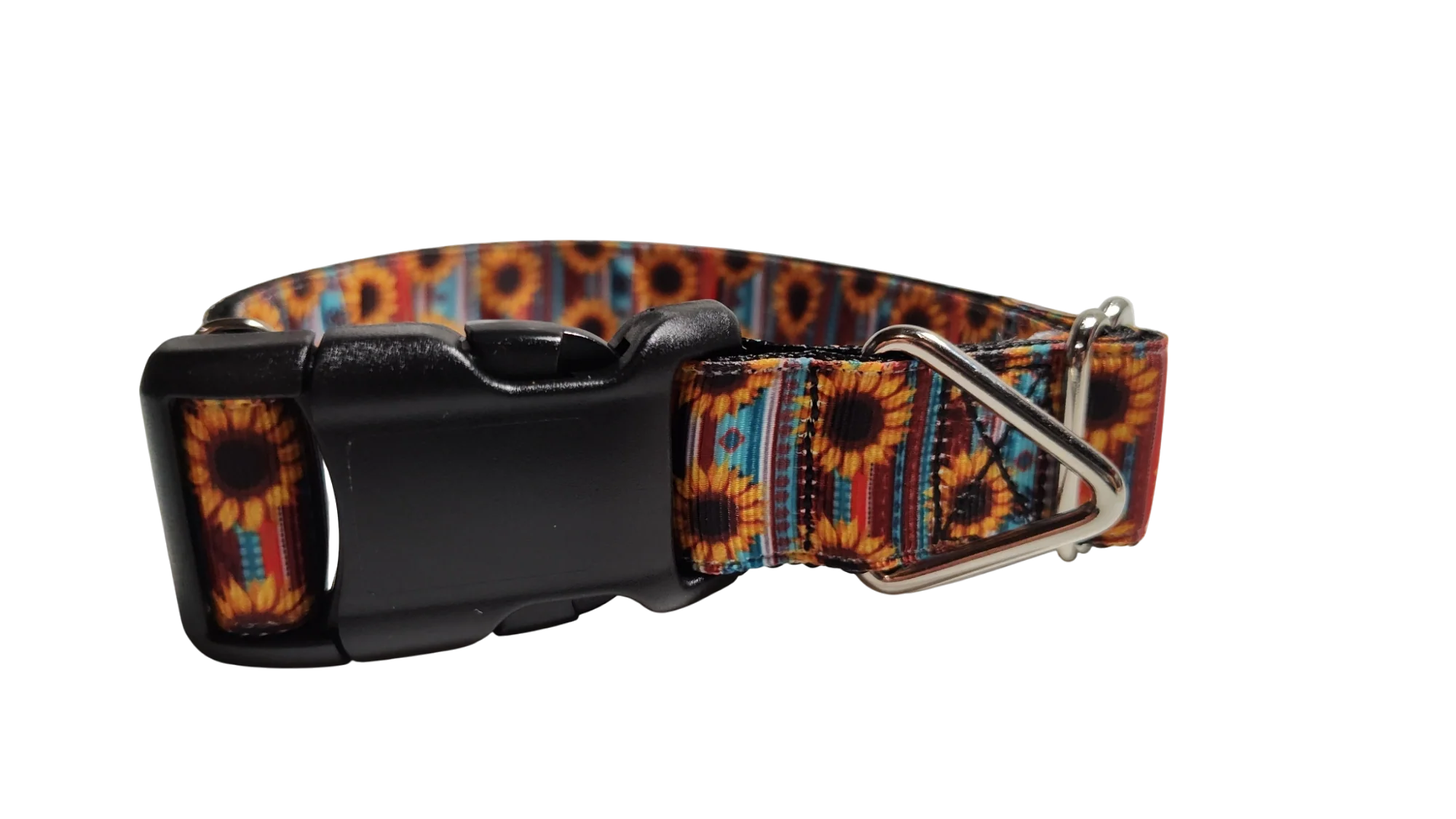 Sunflower Stripes Nylon Dog Collar - Image 2