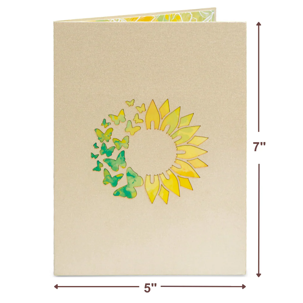 Sunflowers Pop Up Card - Image 2