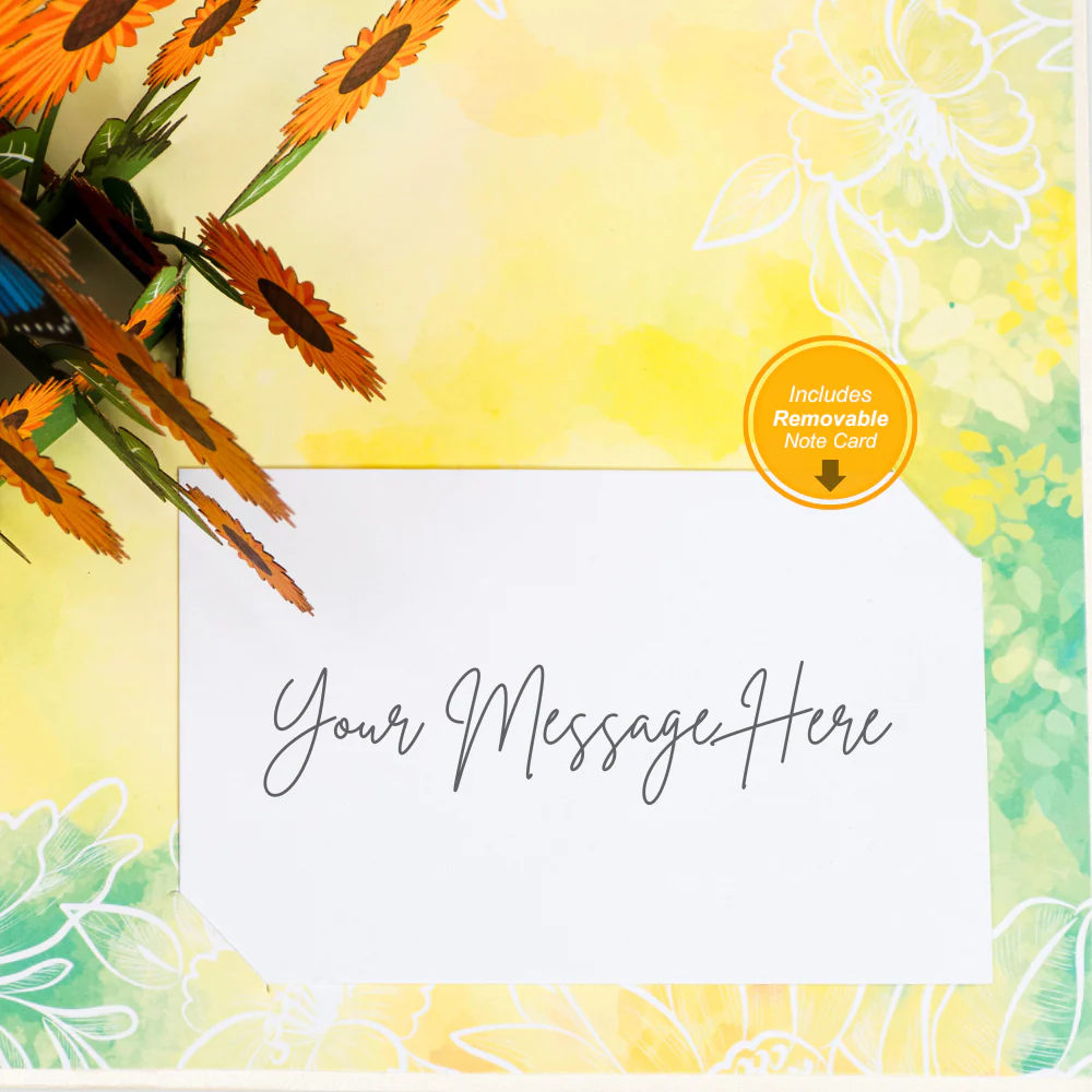 Sunflowers Pop Up Card - Image 6