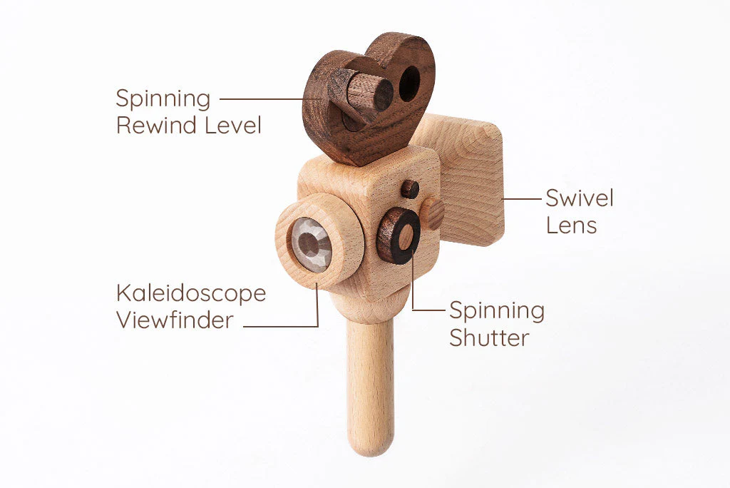 Super 16 Wooden Toy Camera Handheld - Image 3