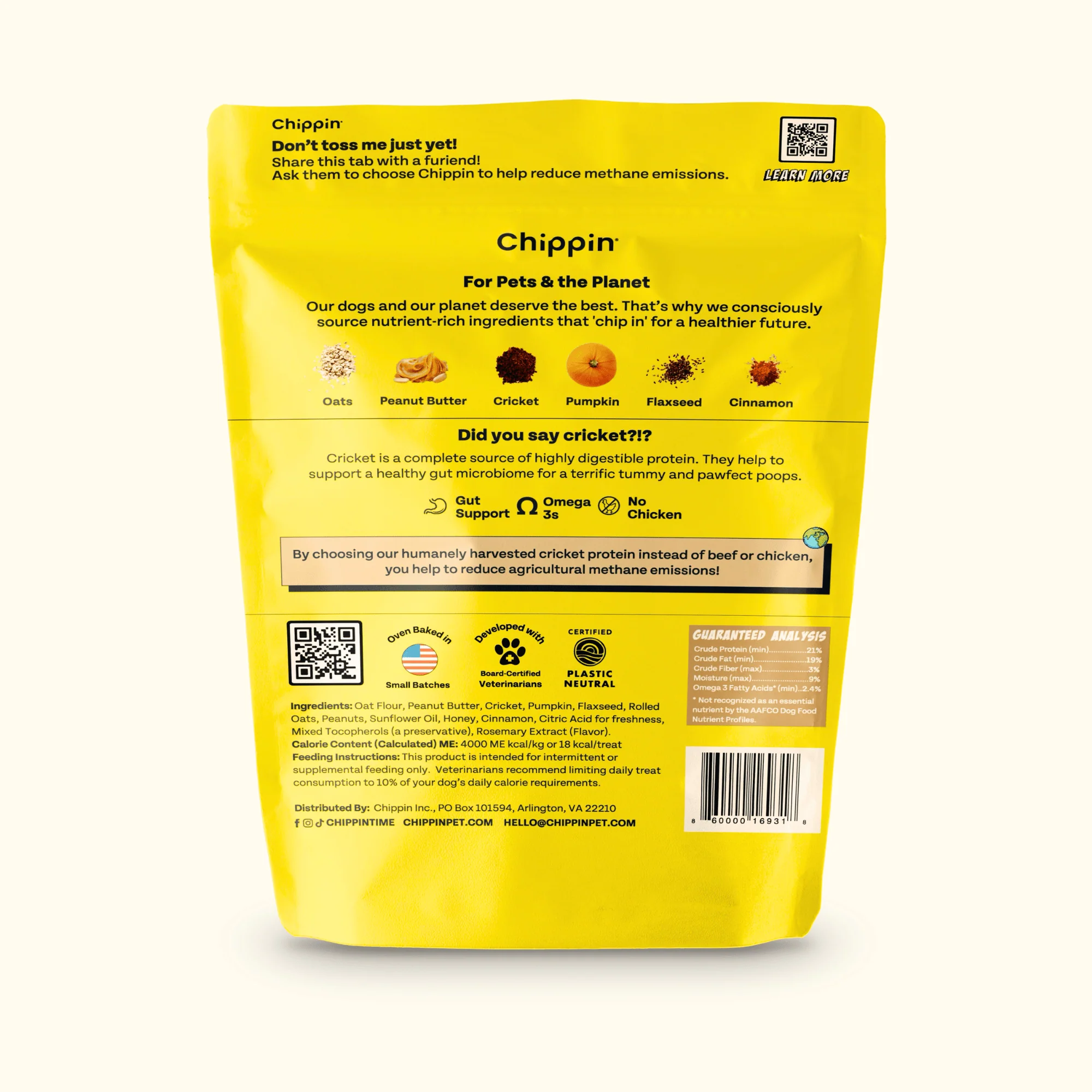 Superfood Cricket & Pumpkin Dog Treats, 4-Pack - Image 2