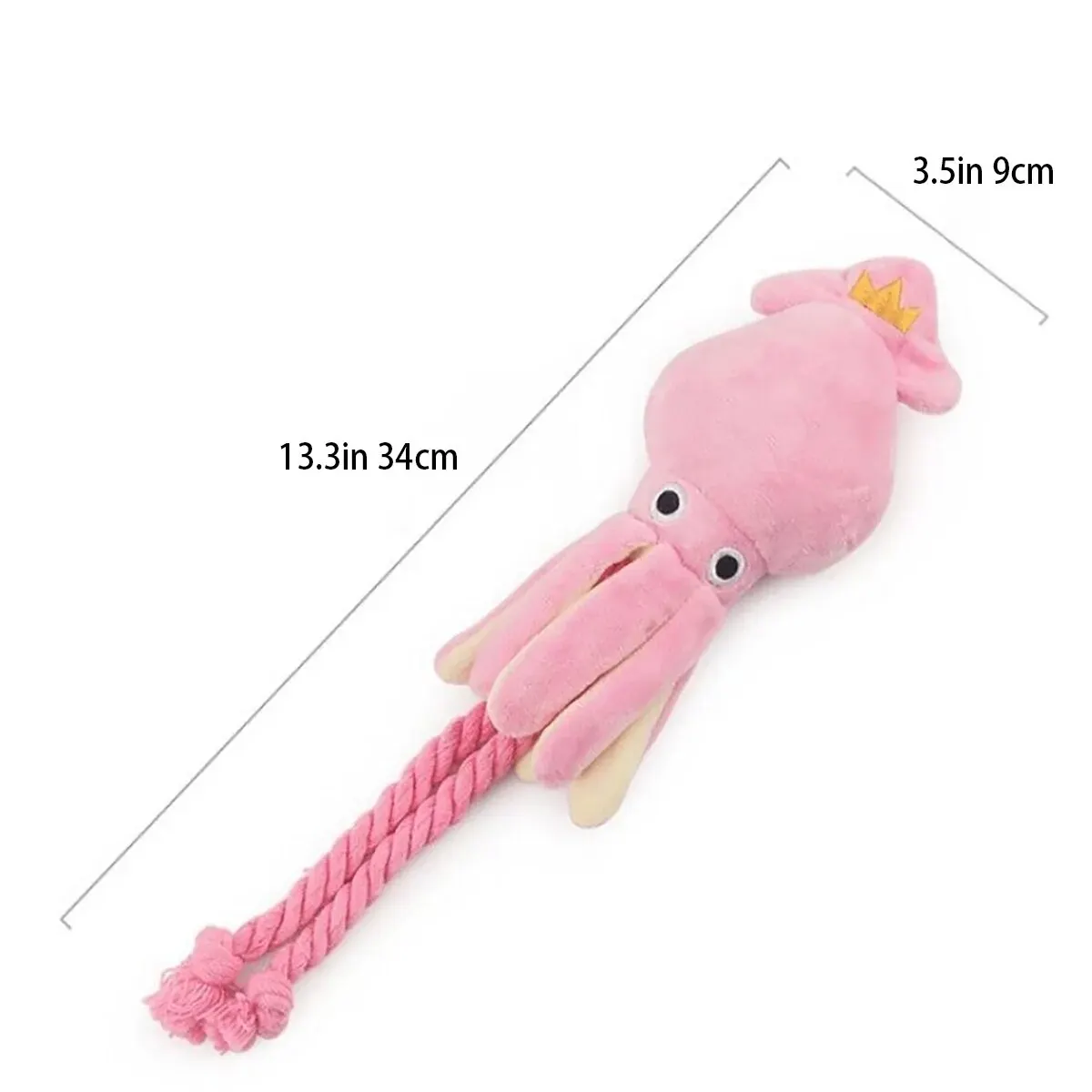 Supet Pet Octopus Plush Rope Toy – Bite-Resistant Interactive Dog Toy for Indoor & Outdoor Play - Image 3