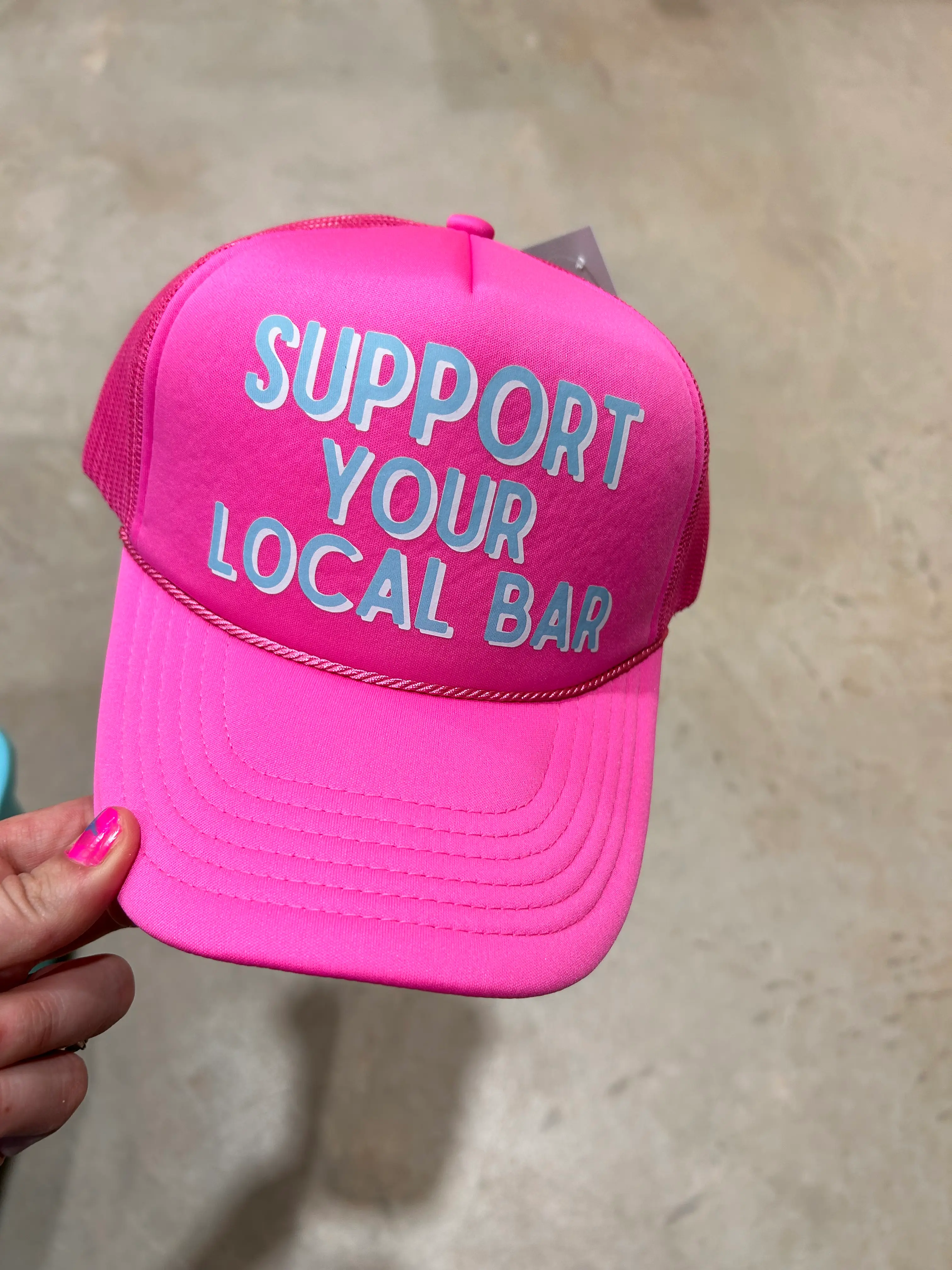 Support Your Local Bar Trucker Hat - Image 2