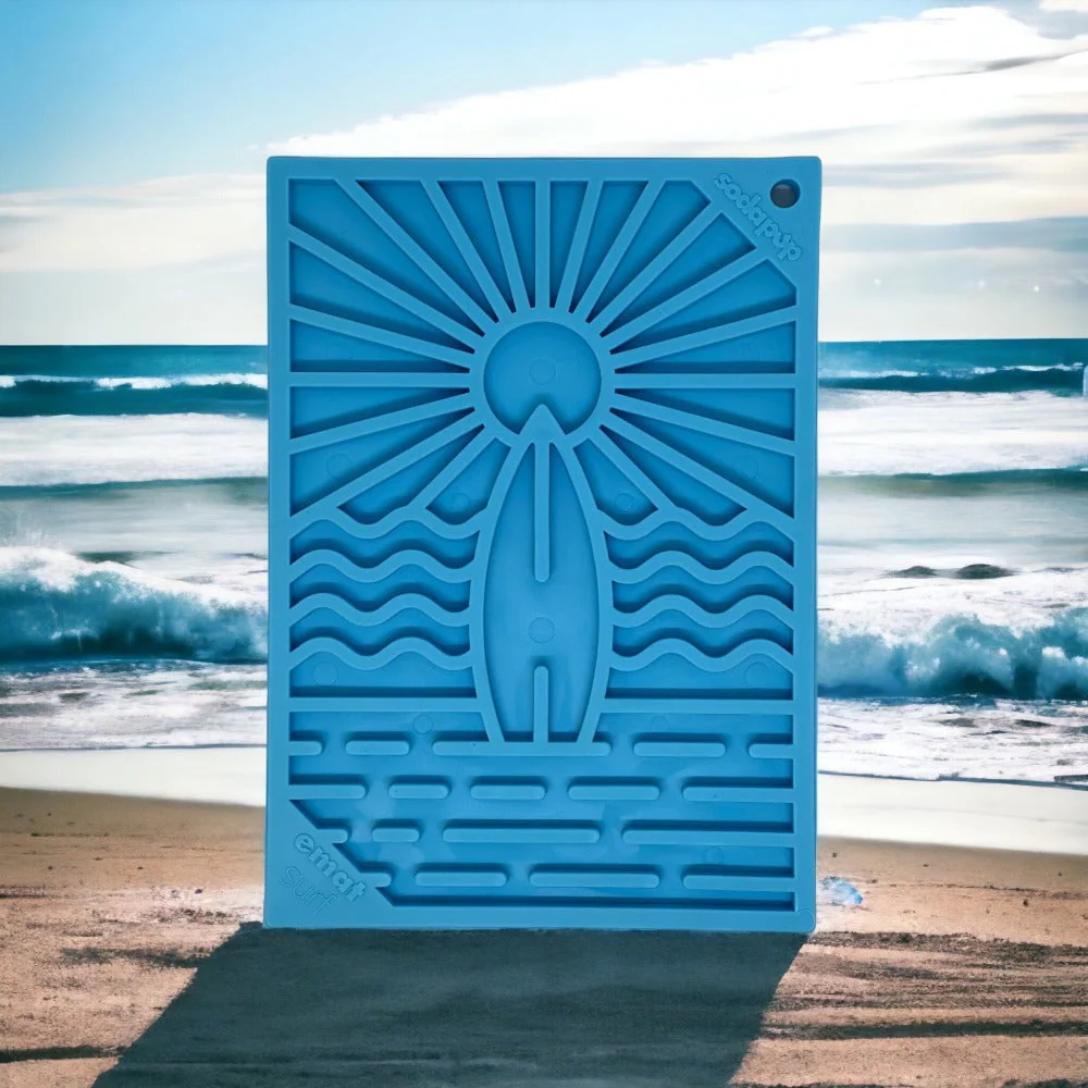 Surf's Up eMat - Small Lickmat for Dogs and Cats | Beach-Themed Design | SodaPup - Image 8