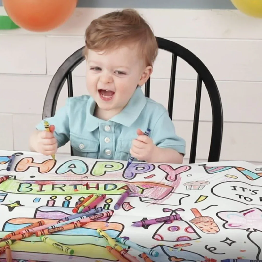 Surprise Party Coloring Tablecloth - Image 4