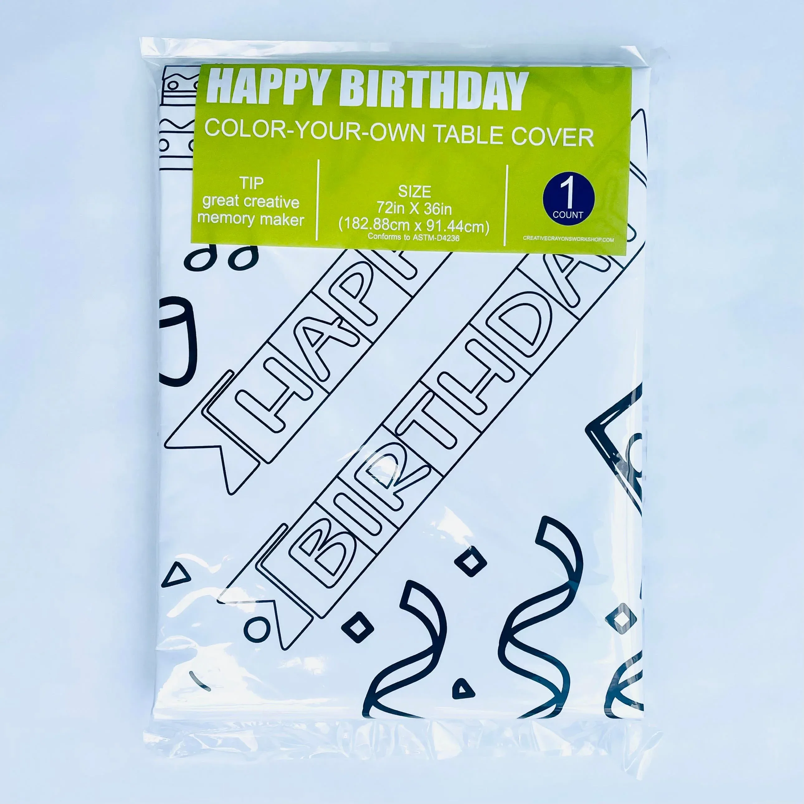 Surprise Party Coloring Tablecloth - Image 9