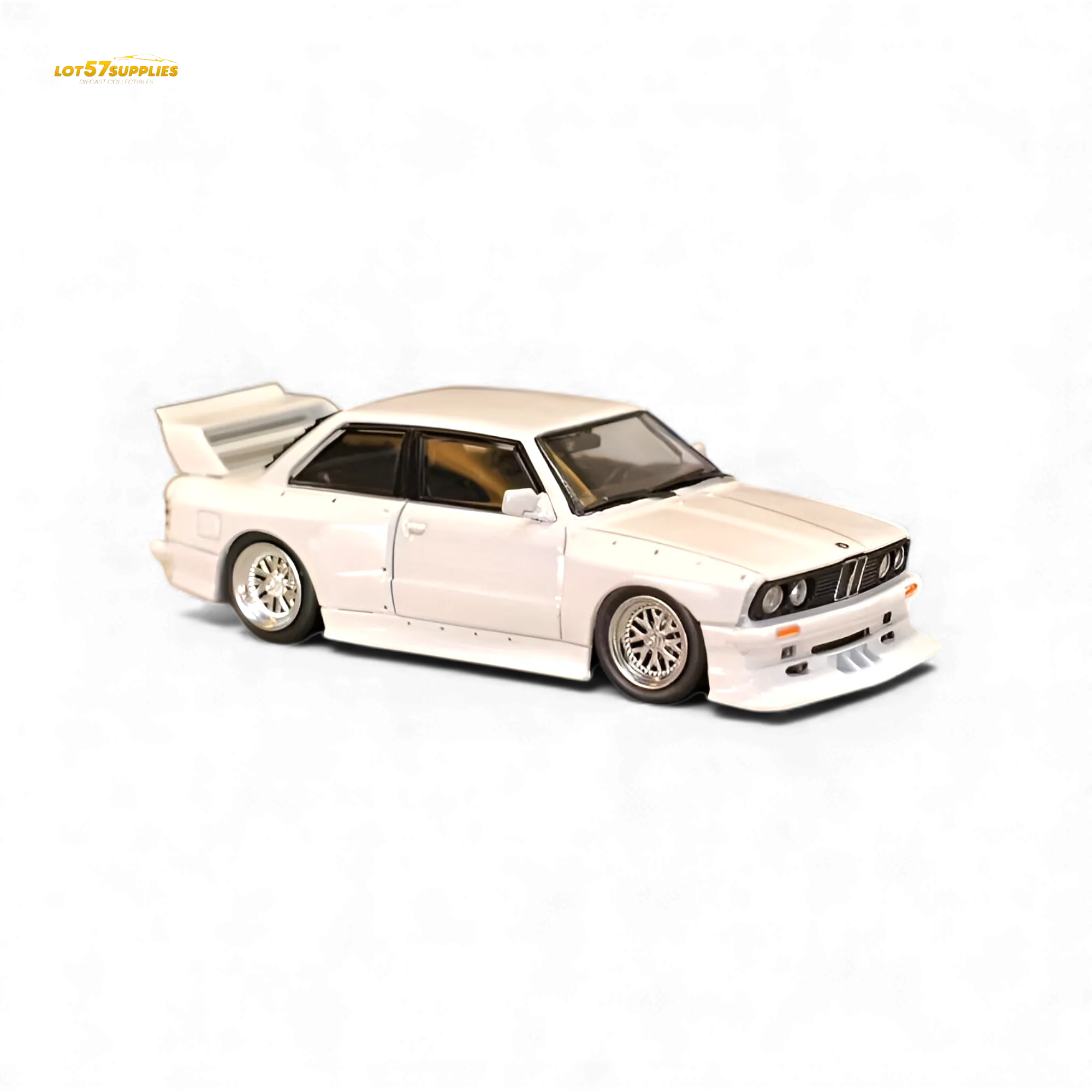 SW BMW E30 M3 LTO Modified - White 1:64 - Image 2