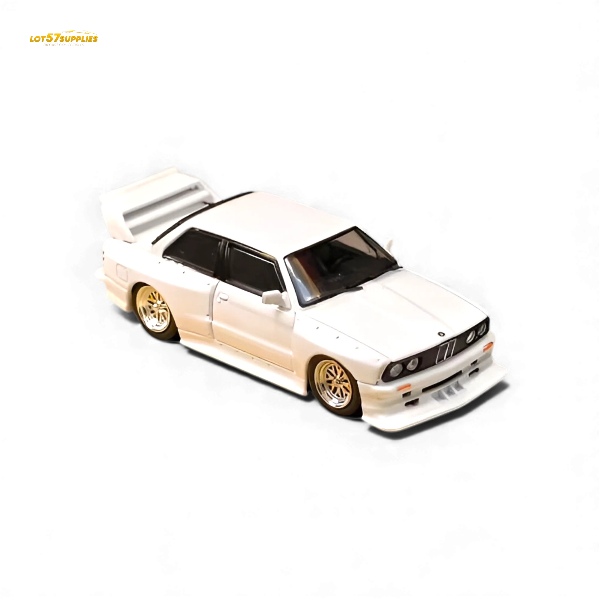 SW BMW E30 M3 LTO Modified - White 1:64 - Image 3